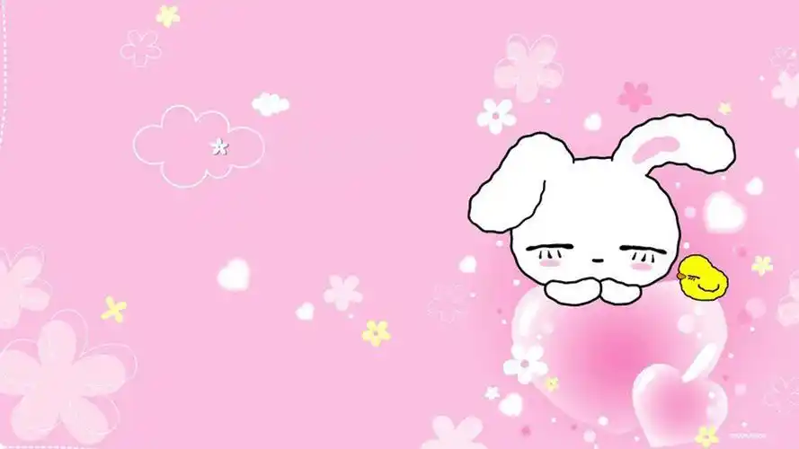 可爱的粉色卡通,高清图片,电脑桌面-壁纸族