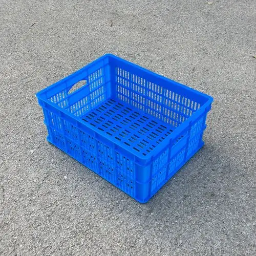 批发塑料篮筐500*380*220mm 塑料带孔周转箱 苏州塑料框 塑料筐