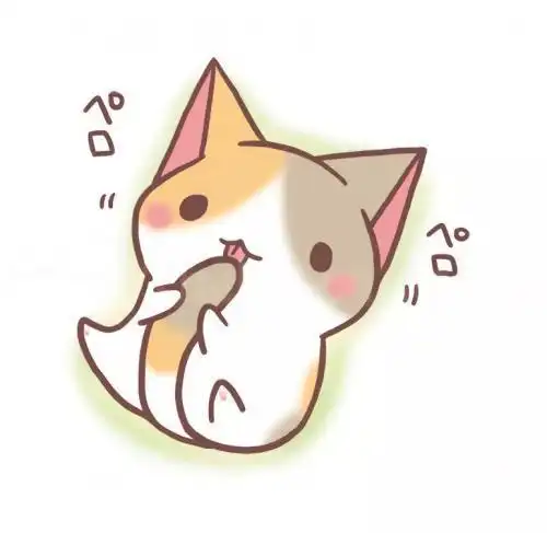 萌萌小猫简笔画二次元