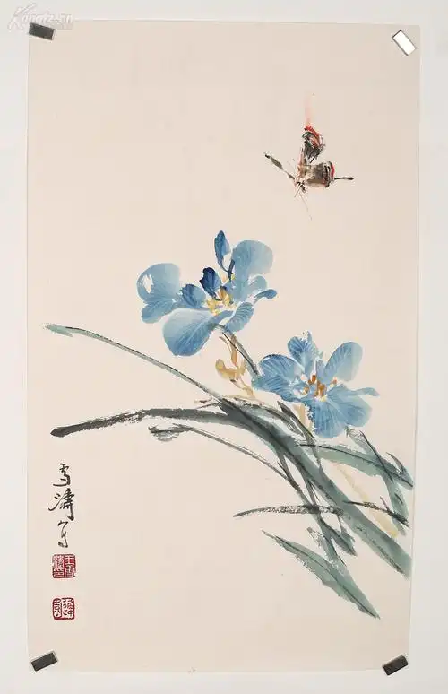 望而知的好东西】王雪涛,清新灵妙的一幅《花鸟》,色泽鲜丽,刻画入微