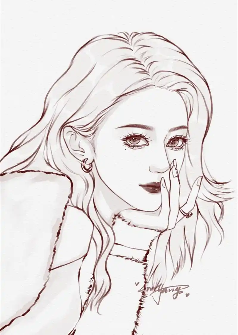 迪丽热巴|说画明星没流量,那要看画的是谁了 🌹笔刷6b铅笔改了参数