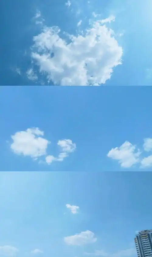 手机拍摄 天空 拼接 壁纸