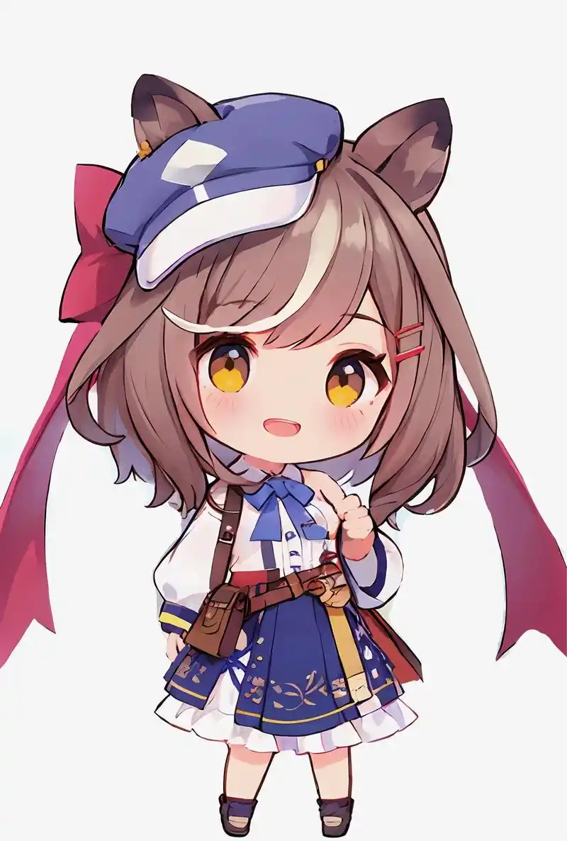 q版风格动漫女角色#ai绘画 #赛马娘 #诗歌剧 #赛马娘手 - 抖音