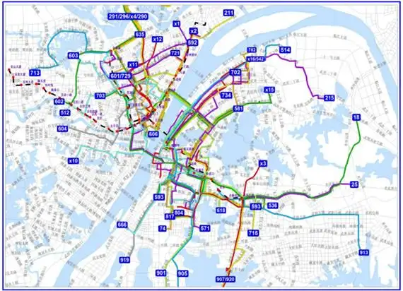 武汉51条公交线将优化 521拟取消702/703拟大动