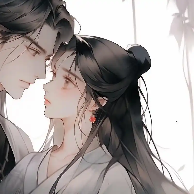 手执琴瑟,与君同奏离别.#情侣头像 #约稿 #优质头像 #古 - 抖音