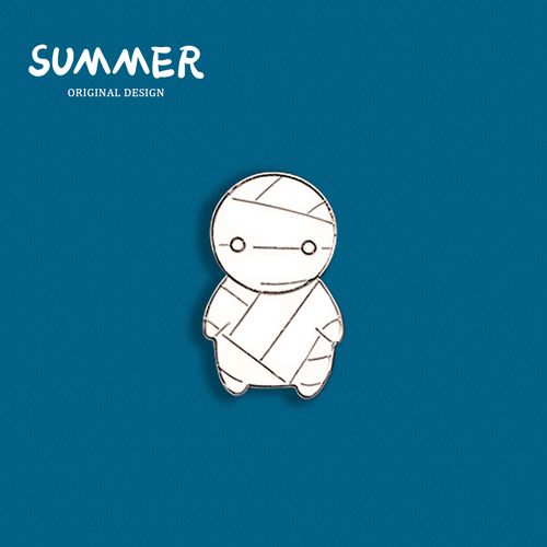 木乃伊胸针女胸花可爱日系动漫徽章卡通胸章别针扣ins潮个性配饰