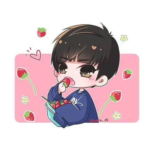 q版易烊千玺萌图头像壁纸图片_布阁拉