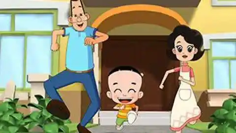 【糖豆宝宝】大头儿子一家的跑步比赛游戏