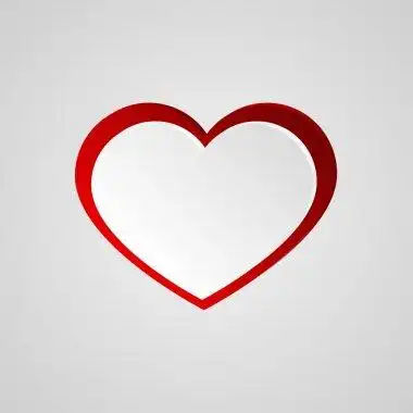 插图与心形图案心的形状矢量图和心形图案心的形状