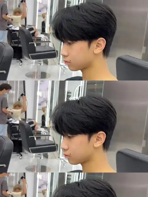 乔伊发型设计少年感男生三七分发型韩式三七分纹理气垫烫微分的刘海