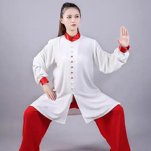 宏极太极服春秋冬新款衣裤双色表演晨练武术太极服