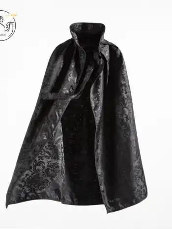 古风披风斗篷古装披肩风锦衣卫飞鱼服外搭万圣节服装2022 黑色披风