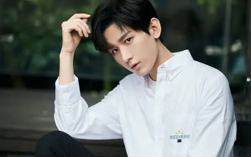 成毅白衬衫帅气写真桌面壁纸