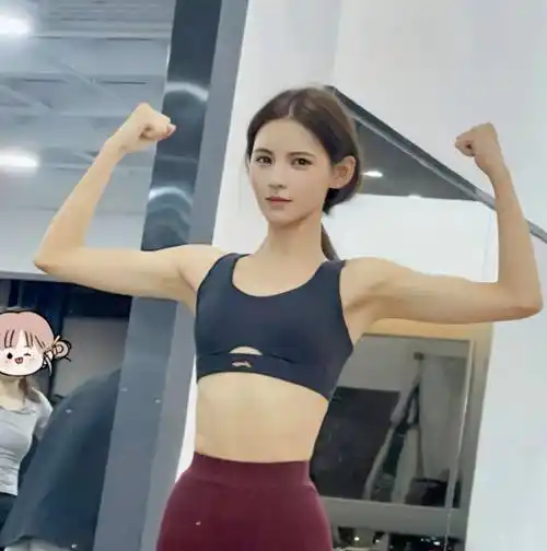 王思聪前女友大秀好身材,紧身运动服下,a4腰一览无余_张予曦_健身房