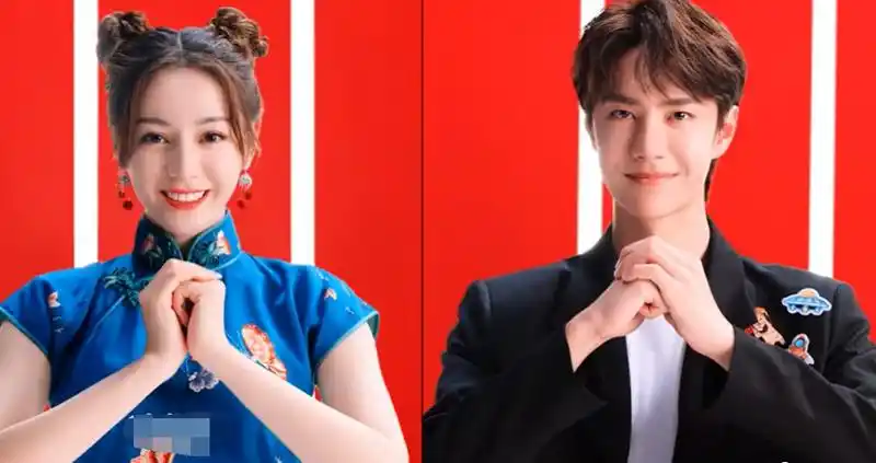 迪丽热巴王一博合体代言新广告,两人同框送祝福,画风太养眼!