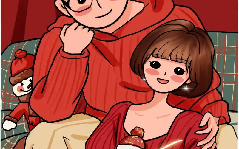 【ipad绘画】procreate|画一个海马体圣诞照ins极简风|是甜甜的恋爱啊