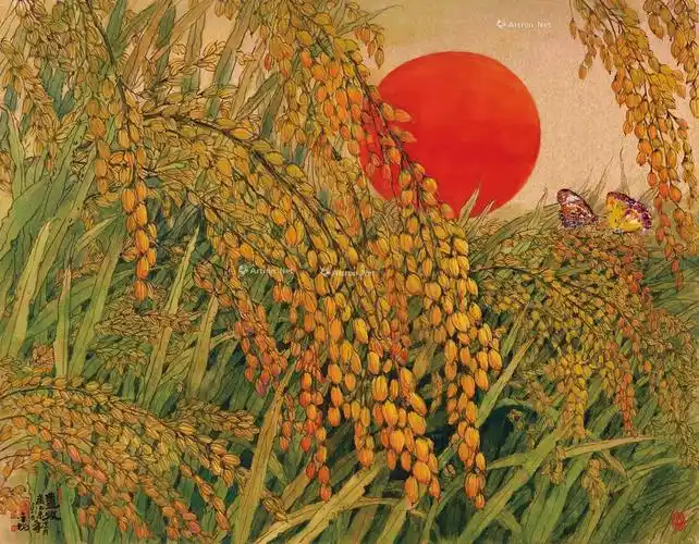 0182五谷丰登2015镜框纸本