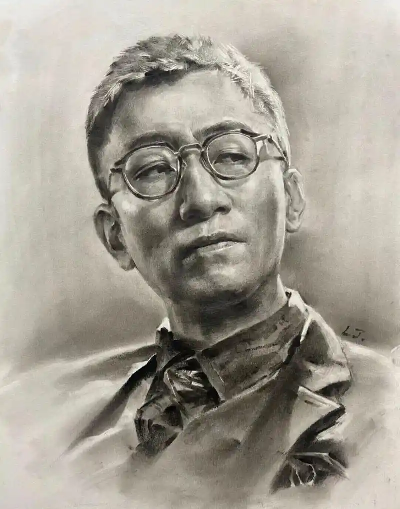 素描孙红雷头像作品与步骤分享