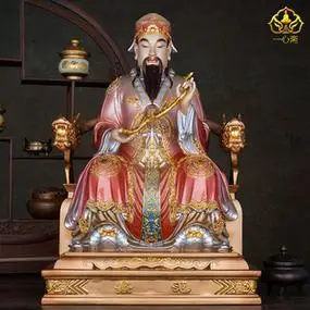 范蠡神像纯铜珐琅彩19英寸文财神爷商圣铜像家庭店铺开业供奉摆件