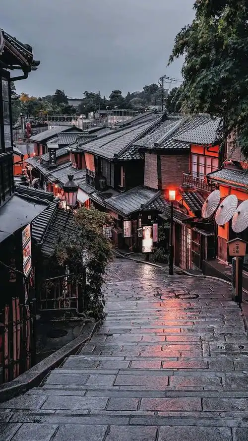 日本街道夜景图片高清手机壁纸