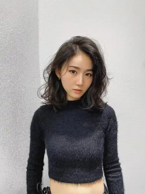 懒人烫发慵懒造型烫无需打理吹干成型