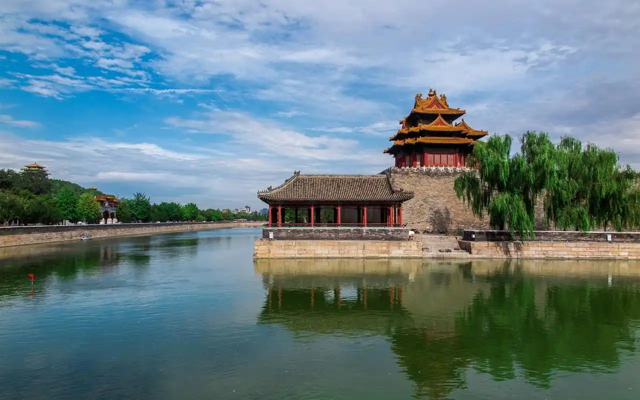 北京紫禁城角楼风景摄影图片桌面壁纸