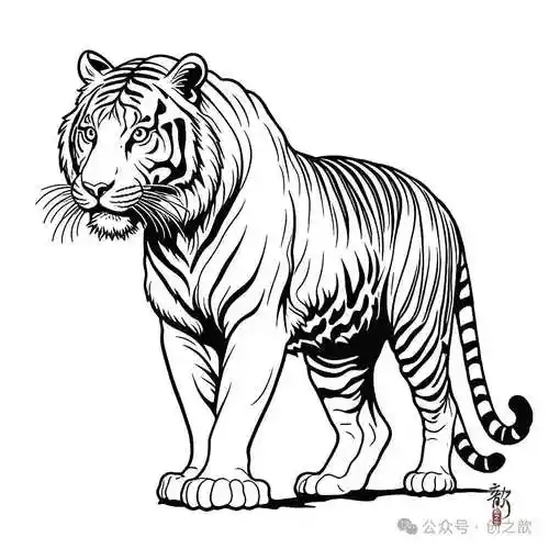 10幅动物手绘线稿分享