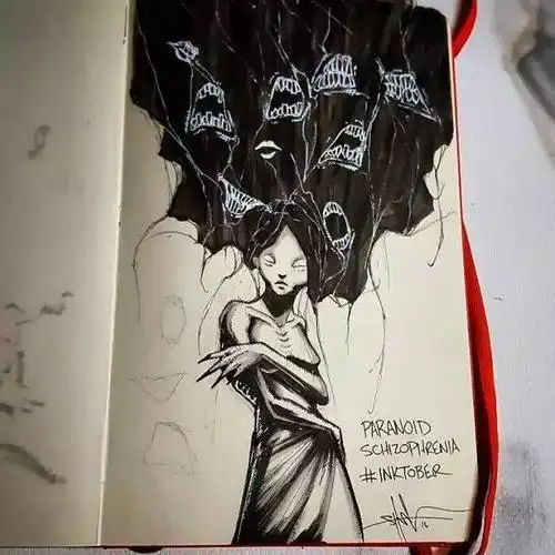 各类诡异的精神疾病插画!看完整个人都不好了!