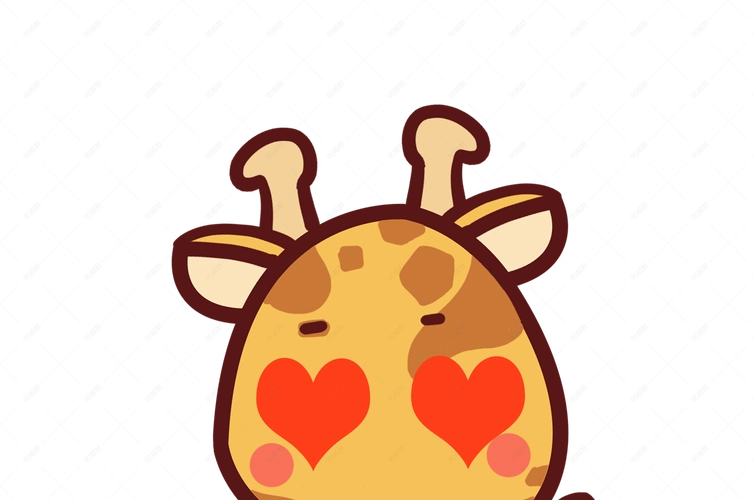 小鹿q版卡通角色动物形象聊天表情包喜欢