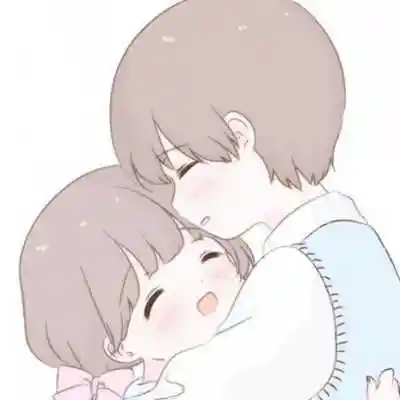 一对两张卡通呆萌恋人头像,情侣头像图片-回车桌面