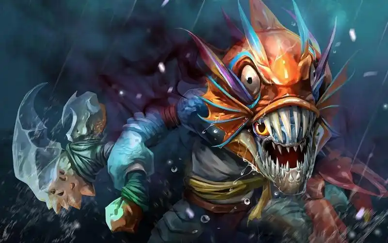 dota2斯拉克-鱼塘杀手小鱼人第一视角17杀的小鱼还需要补刀吗