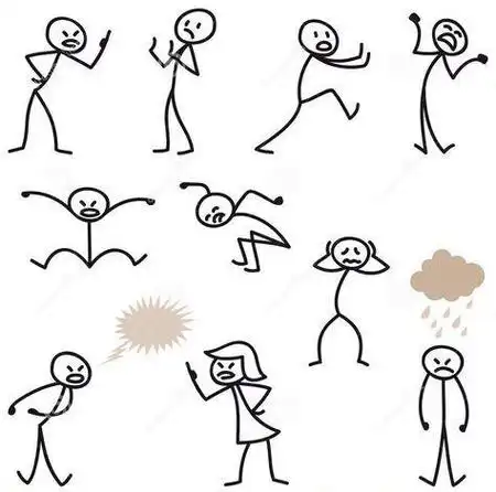 不会画人物不要紧,你可以画火柴人