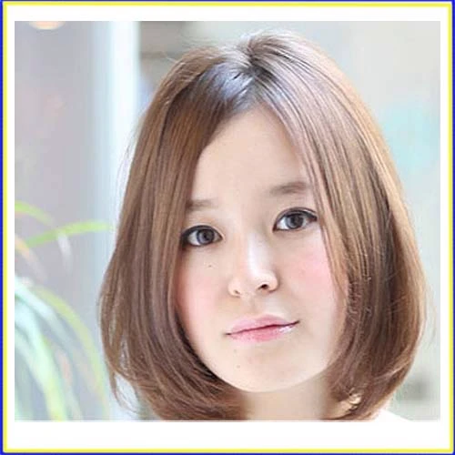 哆来咪发真人发侧分直发波波头假发发型