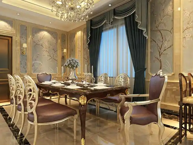 复地朗香别墅装修法式风格腾龙设计餐厅