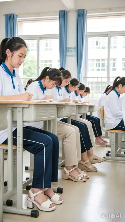 高中女生可以穿凉鞋么怎么看待别人穿凉鞋的呀包括不穿的