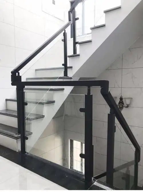 金日盛不锈钢轻奢室外阳台护栏楼梯扶手立柱钢化玻璃槽围栏阁楼栏杆