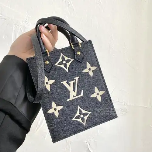 lv琴谱包petitsacplat琴谱包minitote黑白牛皮压花m57937