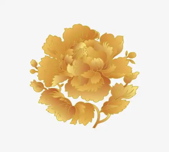 关键词 : 金色花朵,花瓣,牡丹