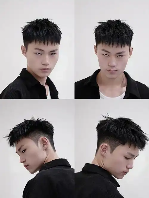 碎盖,碎发飞机头,清新短发,短款锡纸烫,微分碎盖发型 今日