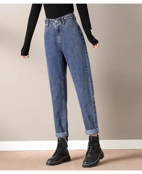 女装 牛仔裤 圣罗地奥(shengluodeao) 罗卜裤女式2021新春款单裤复古