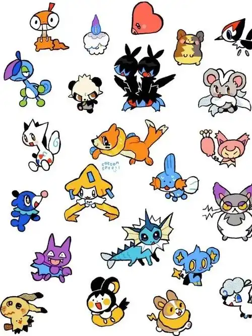 q版宝可梦图鉴78可爱涂鸦插画壁纸