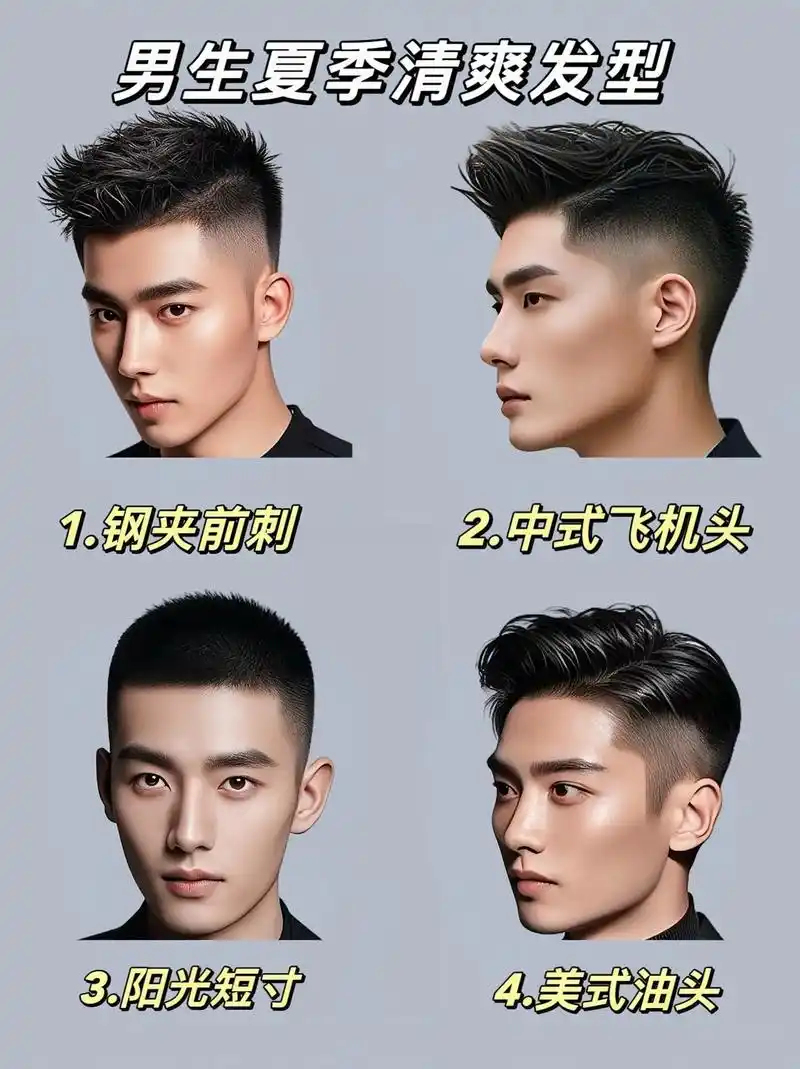 男生夏季清爽发型06.