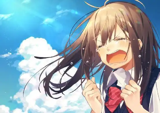 p站画师oshioshio笔下二次元哭泣少女插画图片壁纸