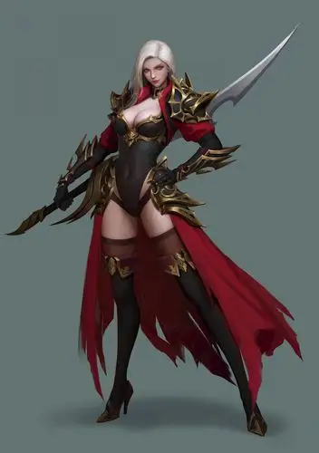 女刺客 白发美女