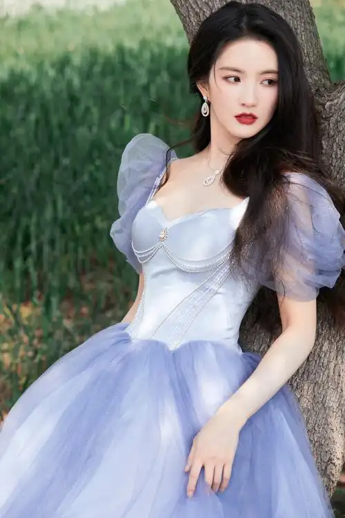 刘些宁人鱼星光裙