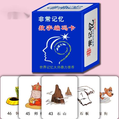 数字记忆编码表记忆力感统训练超右脑潜能数字编码卡记忆宫殿卢菲菲