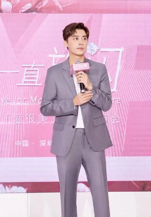 李易峰今日活动图 灰色西装搭配简约白t,清爽又不失帅气__财经头条