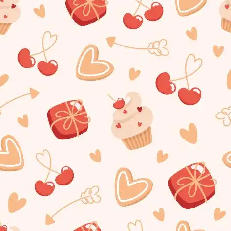 创意手绘521情人节背景矢量素材