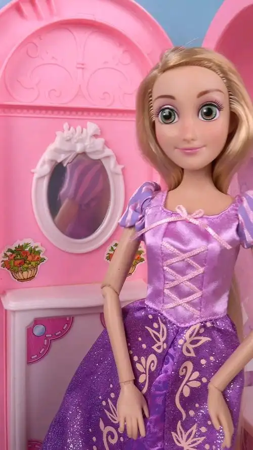 全民晒年货#芭比娃娃玩具之迪士尼长发公主乐佩公主