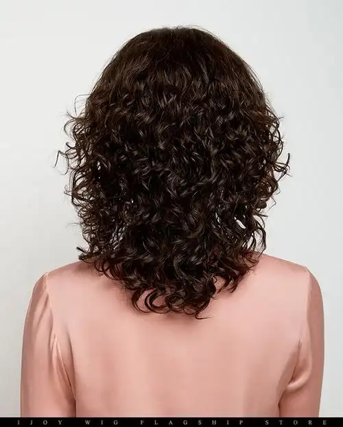 假发女中长发卷发妈妈羊毛卷长头发全头套式全真人发丝真发中老年